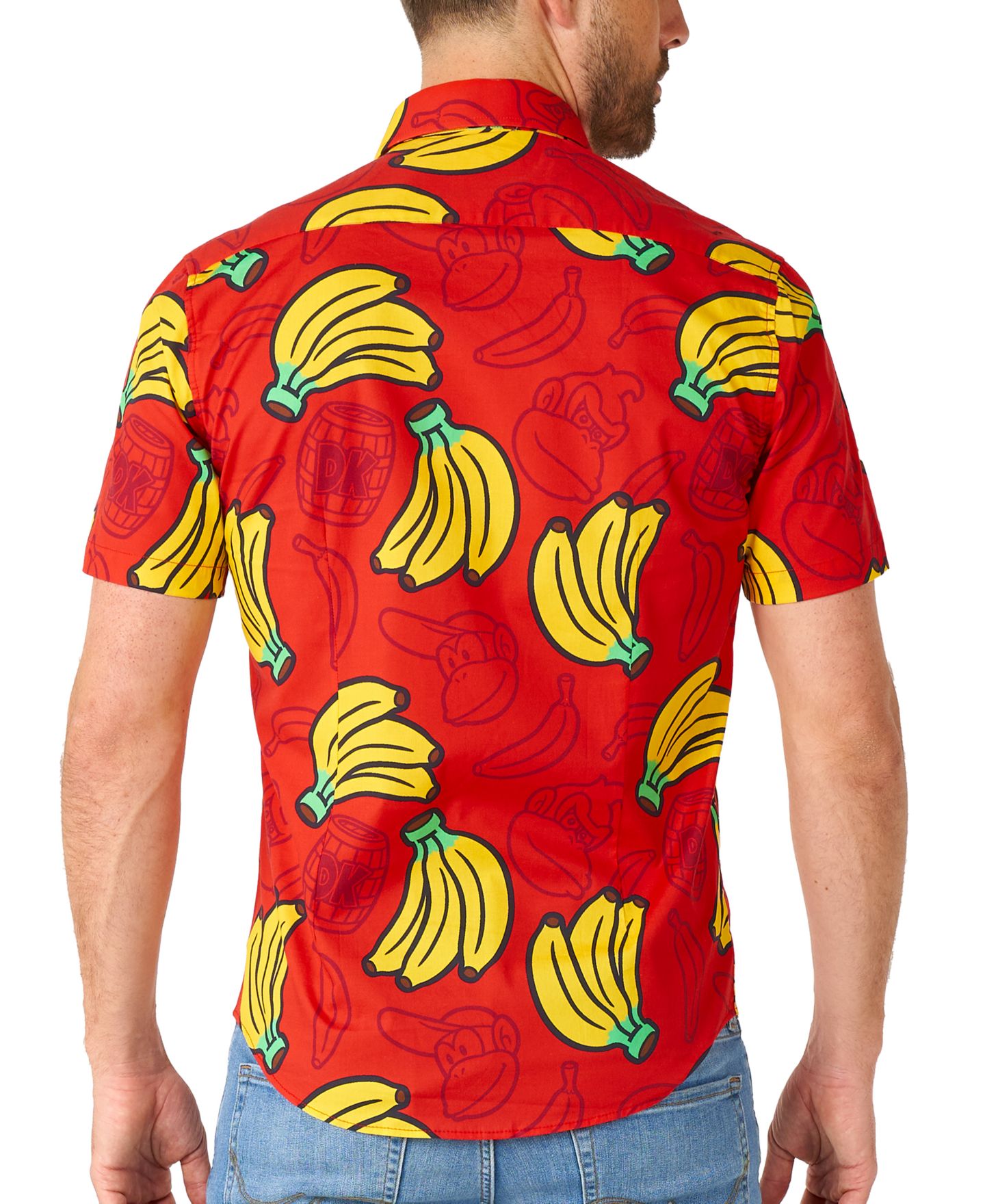 Мужская рубашка OppoSuits Shirt Short Sleeve Donkey Kong, цвет: Красный — фото 2