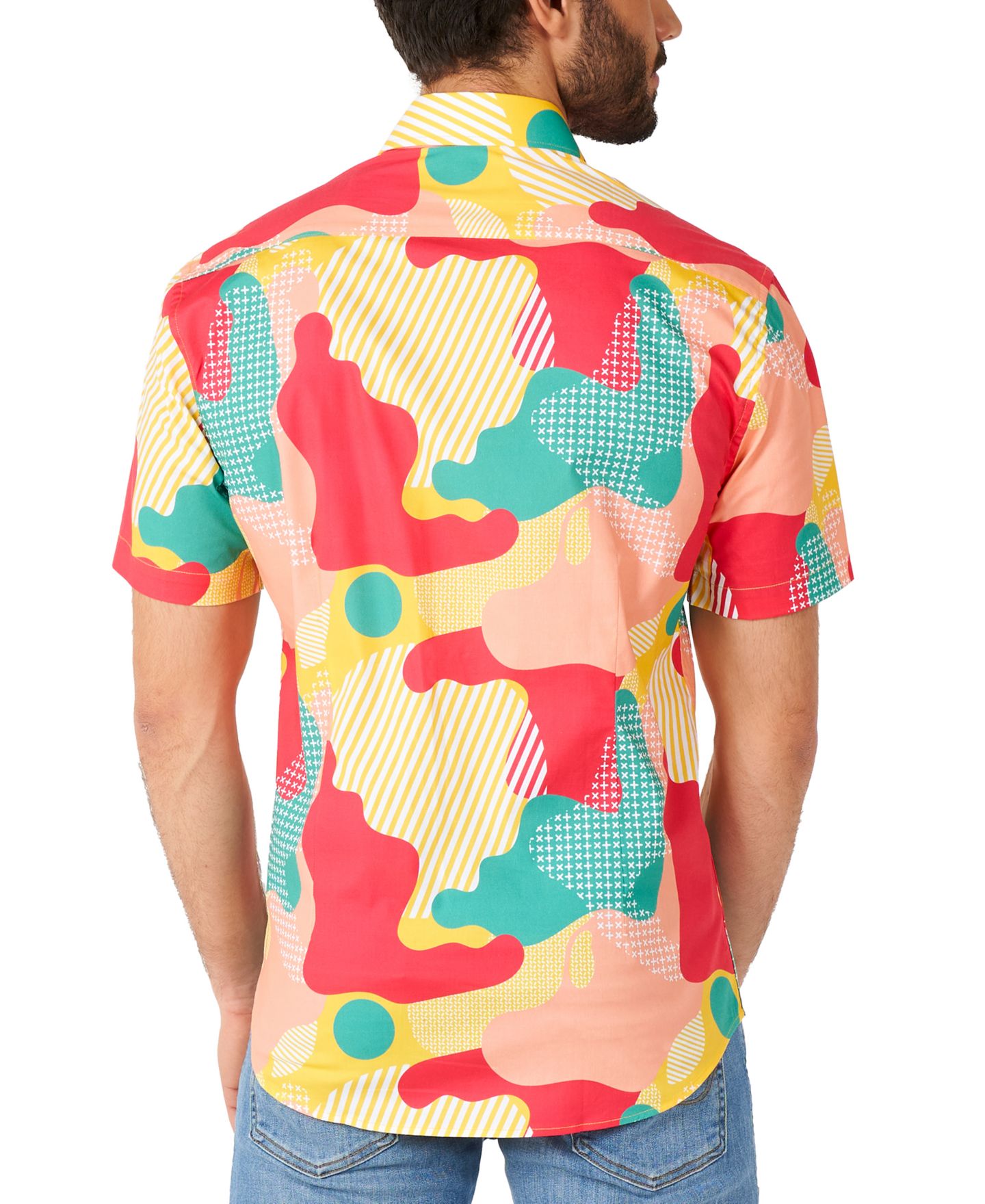 Мужская рубашка OppoSuits Shirt Short Sleeve Coral Camo, цвет: Miscellaneous — фото 2