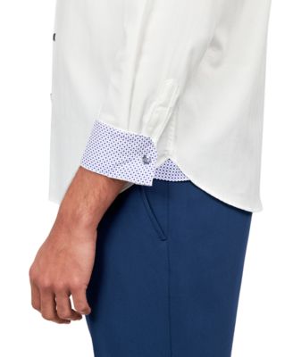 Men's Solid Herringbone Shirt