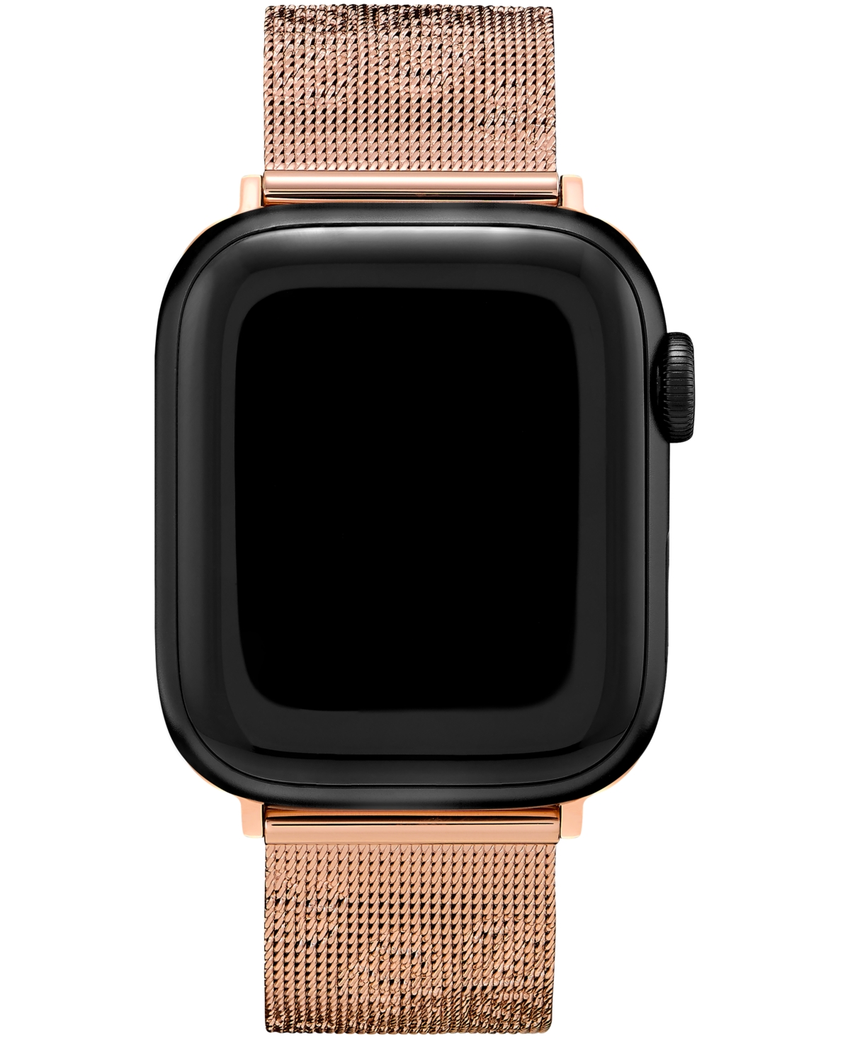 Olivia Burton Women s Rose Gold Tone Stainless Steel Mesh Apple