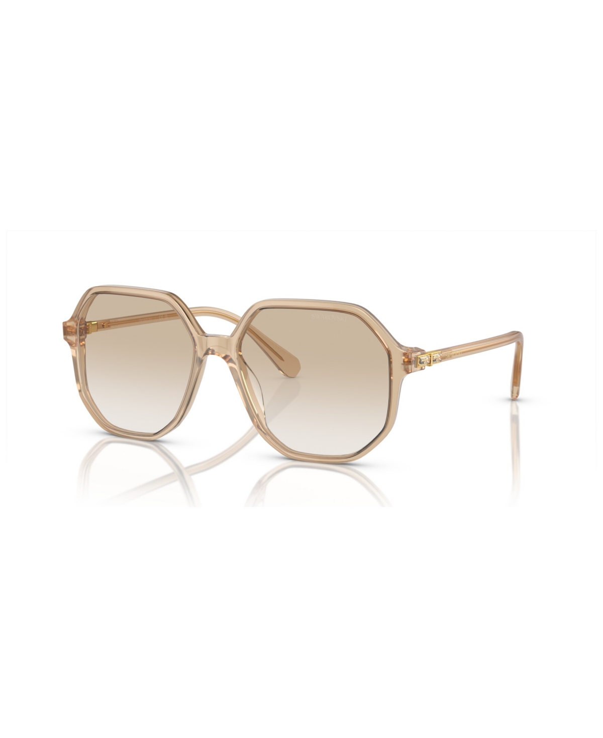Shop Swarovski Women's Sunglasses, Gradient Sk6003 In Opaline Light Brown
