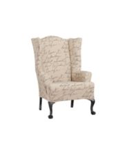 Stretch Pen Pal Two Piece Chair Slipcover