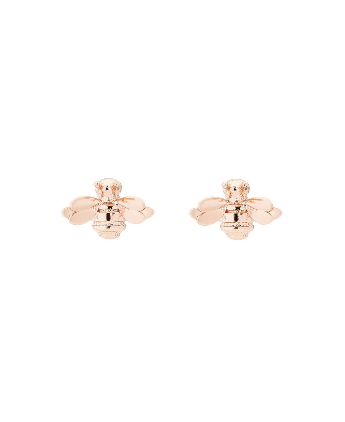 Beelii: Bumble Bee Earrings For Women - Rose gold