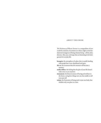 The Dictionary of Obscure Sorrows by John Koenig