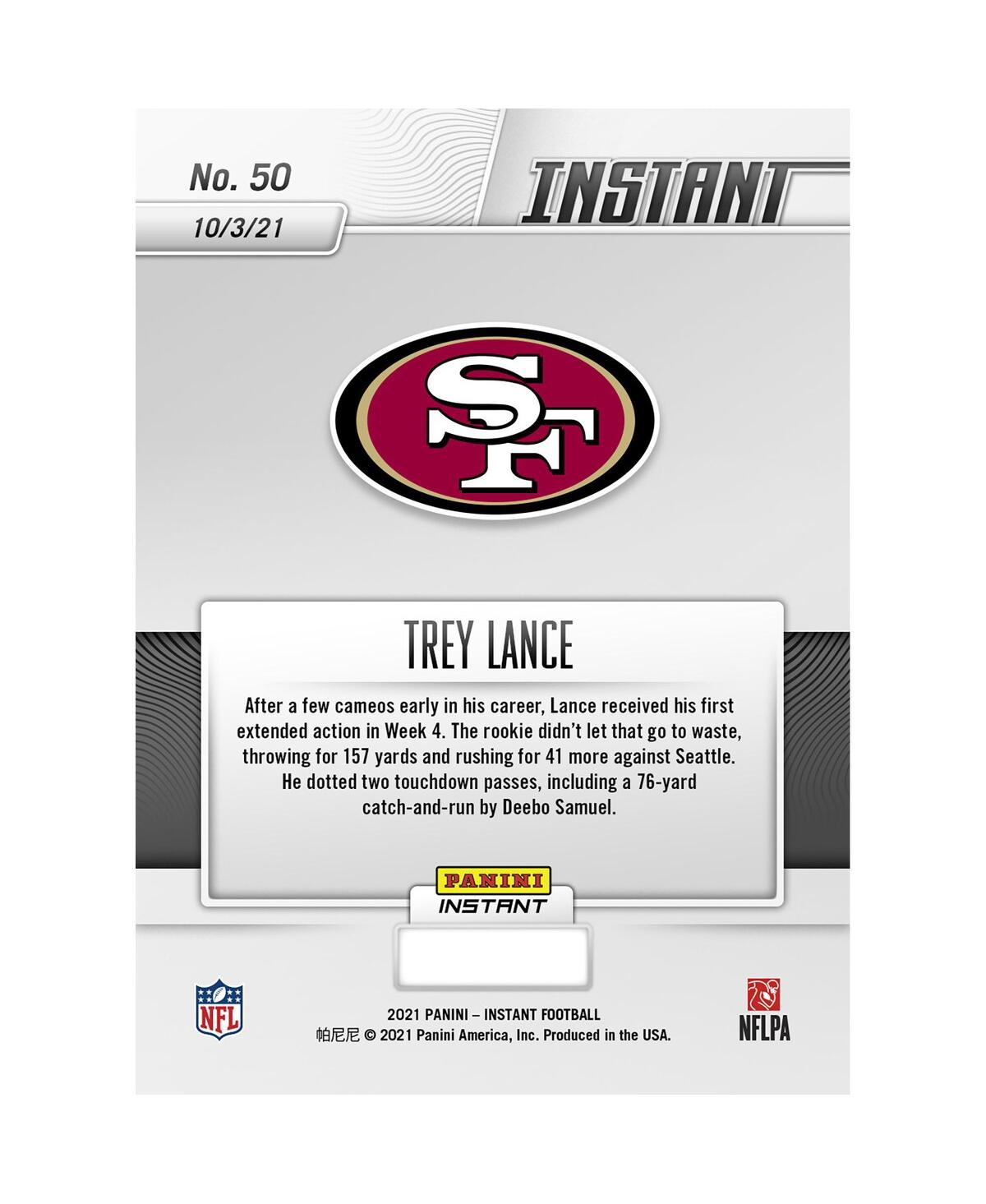 Shop Panini America Trey Lance San Francisco 49ers Fanatics Exclusive Parallel  Instant Nfl Week 4 Two Tou In Multi