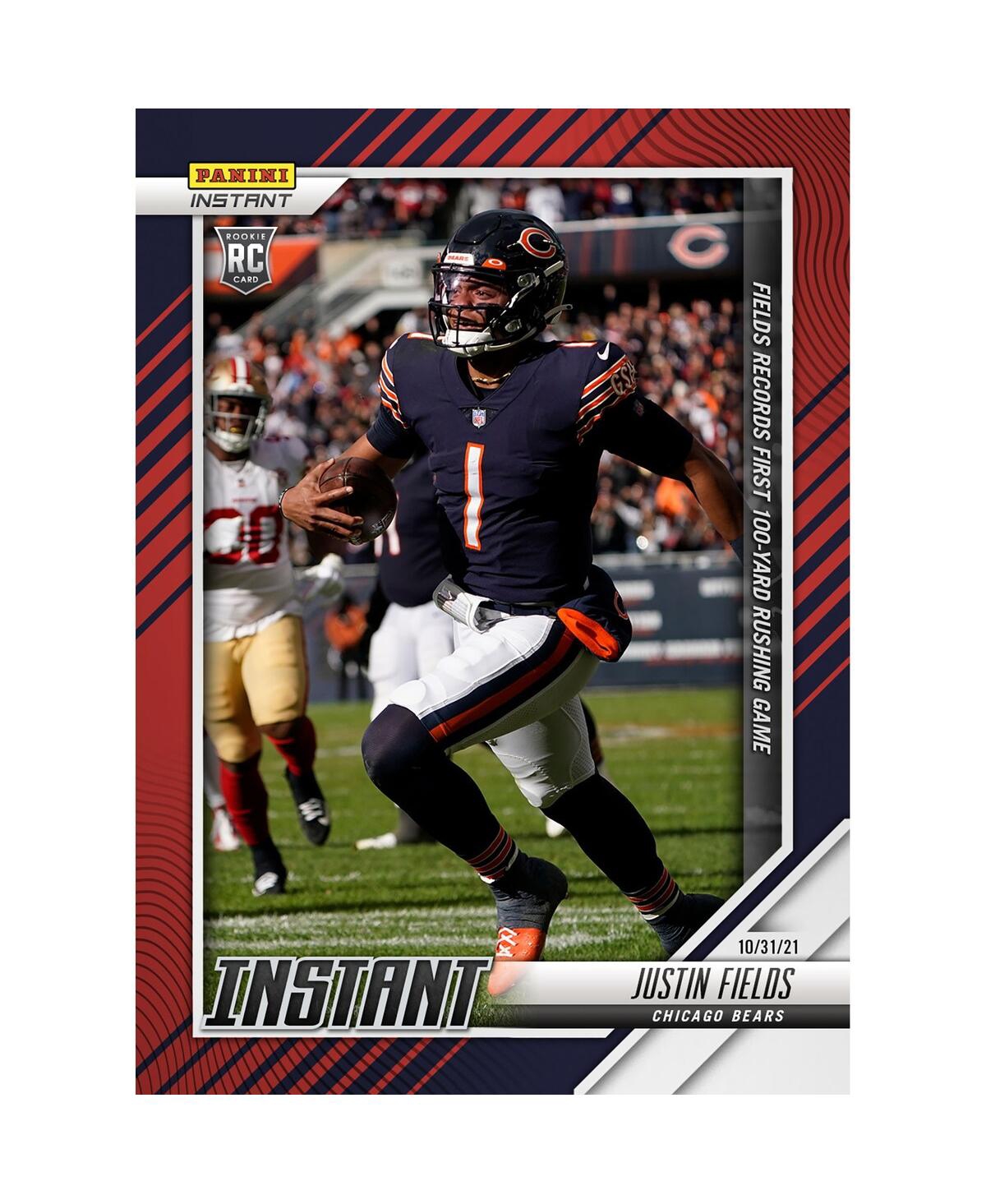 Panini America Justin Fields Chicago Bears Fanatics Exclusive Parallel  Instant Nfl Week 8 100-yards  In Multi