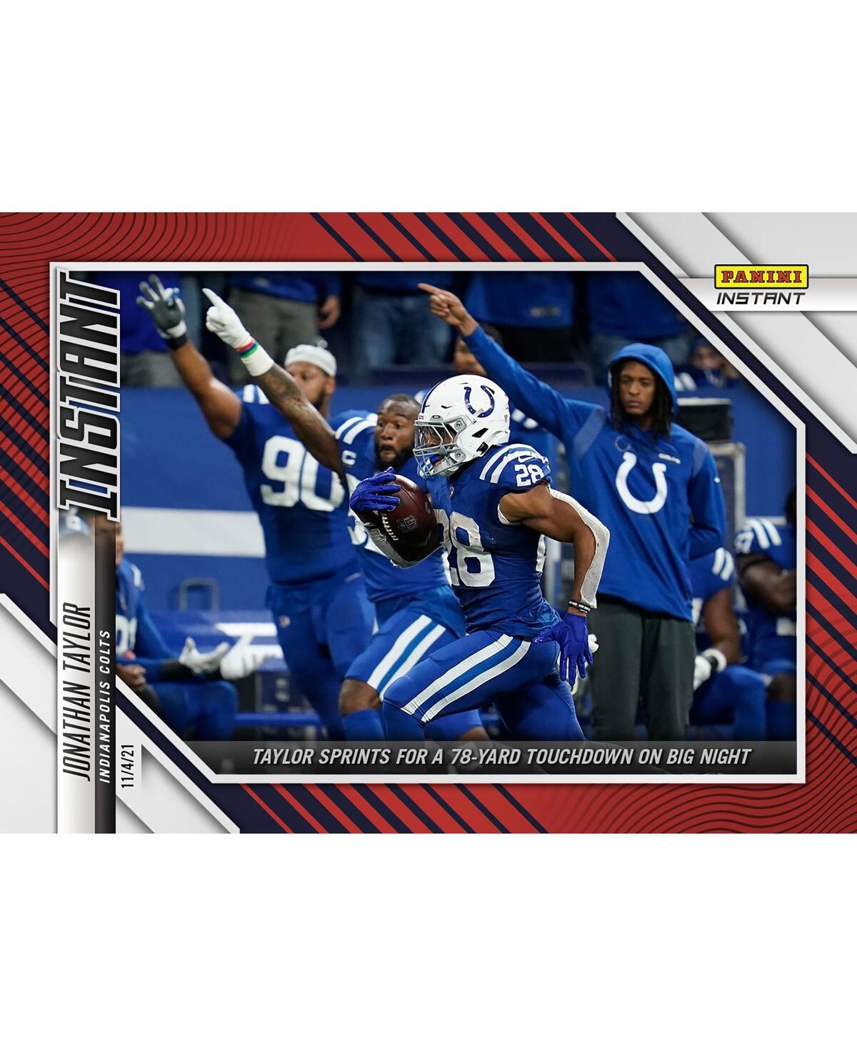 Shop Panini America Jonathan Taylor Indianapolis Colts Fanatics Exclusive Parallel  Instant Nfl Week 9 78- In Multi