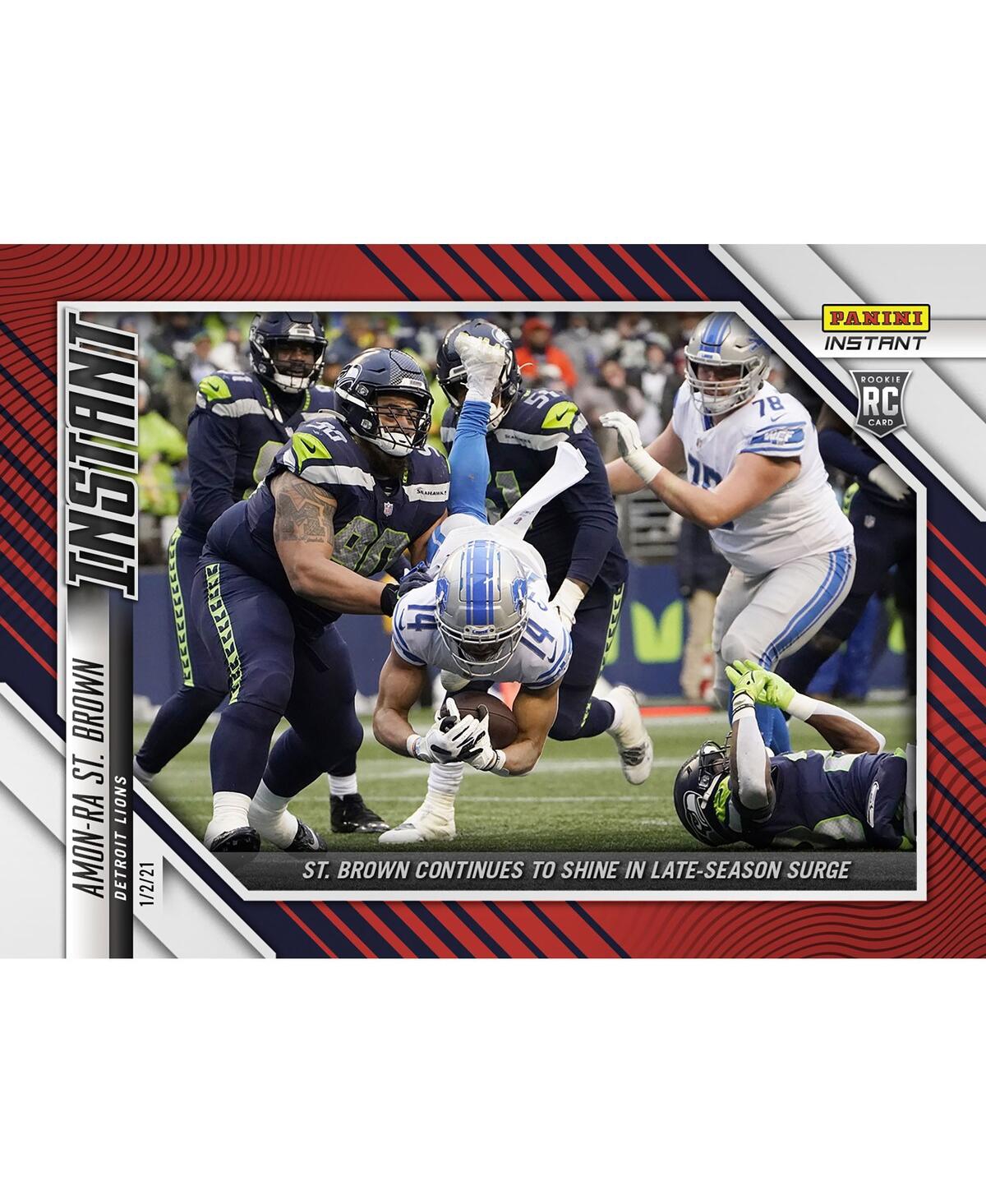 Shop Panini America Amon-ra St. Brown Detroit Lions Parallel  Instant Nfl Week 17 St. Brown Continues To S In Multi
