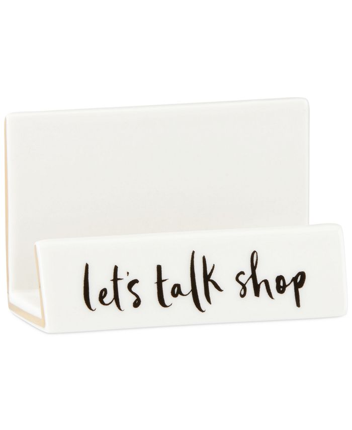 kate spade new york Daisy Place Desktop Business Card Holder & Reviews -  Candle Holders - Home Decor - Macy's