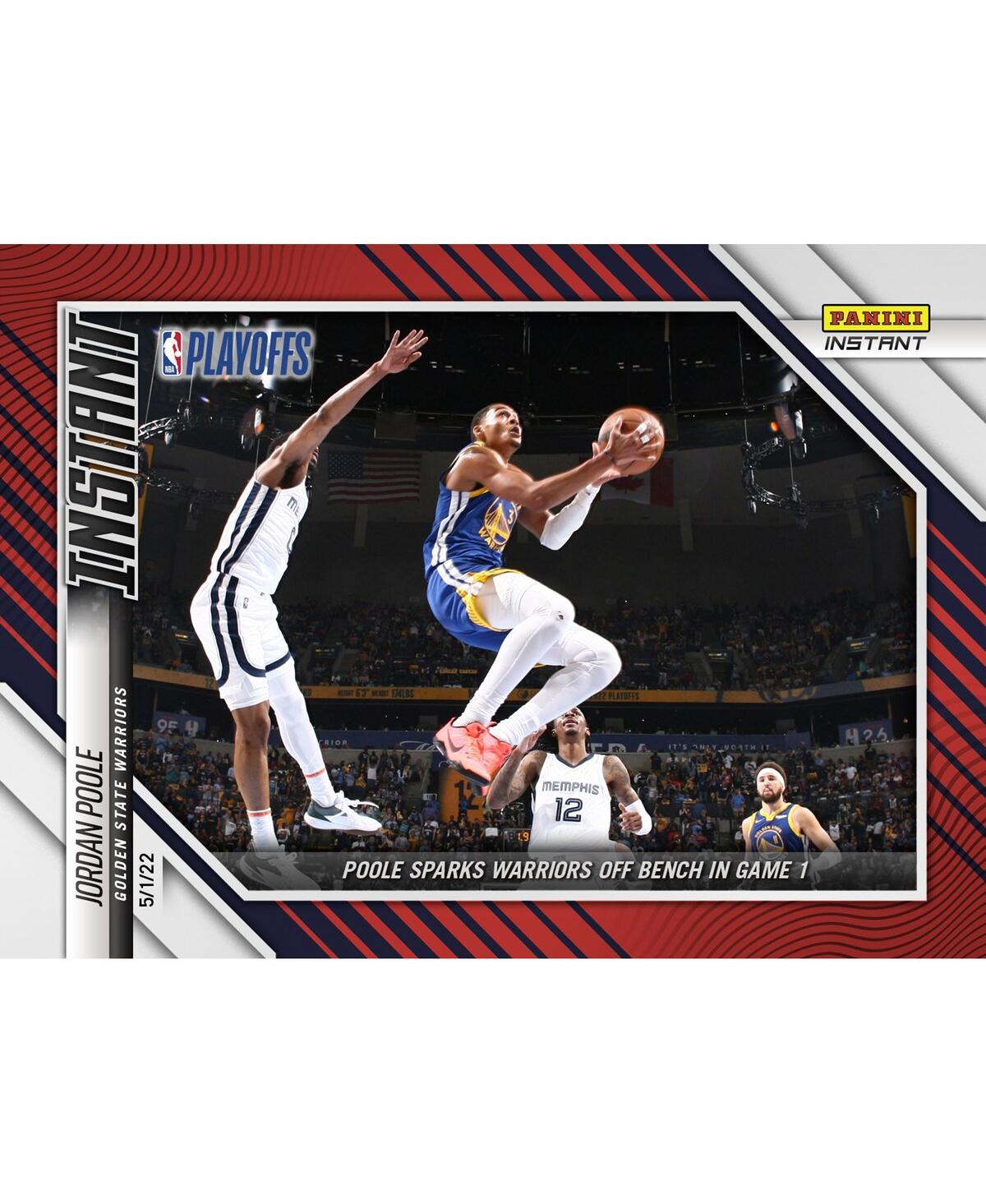 Panini America Jordan Poole Golden State Warriors Parallel  Instant Poole Sparks Warriors Off Bench I In Multi