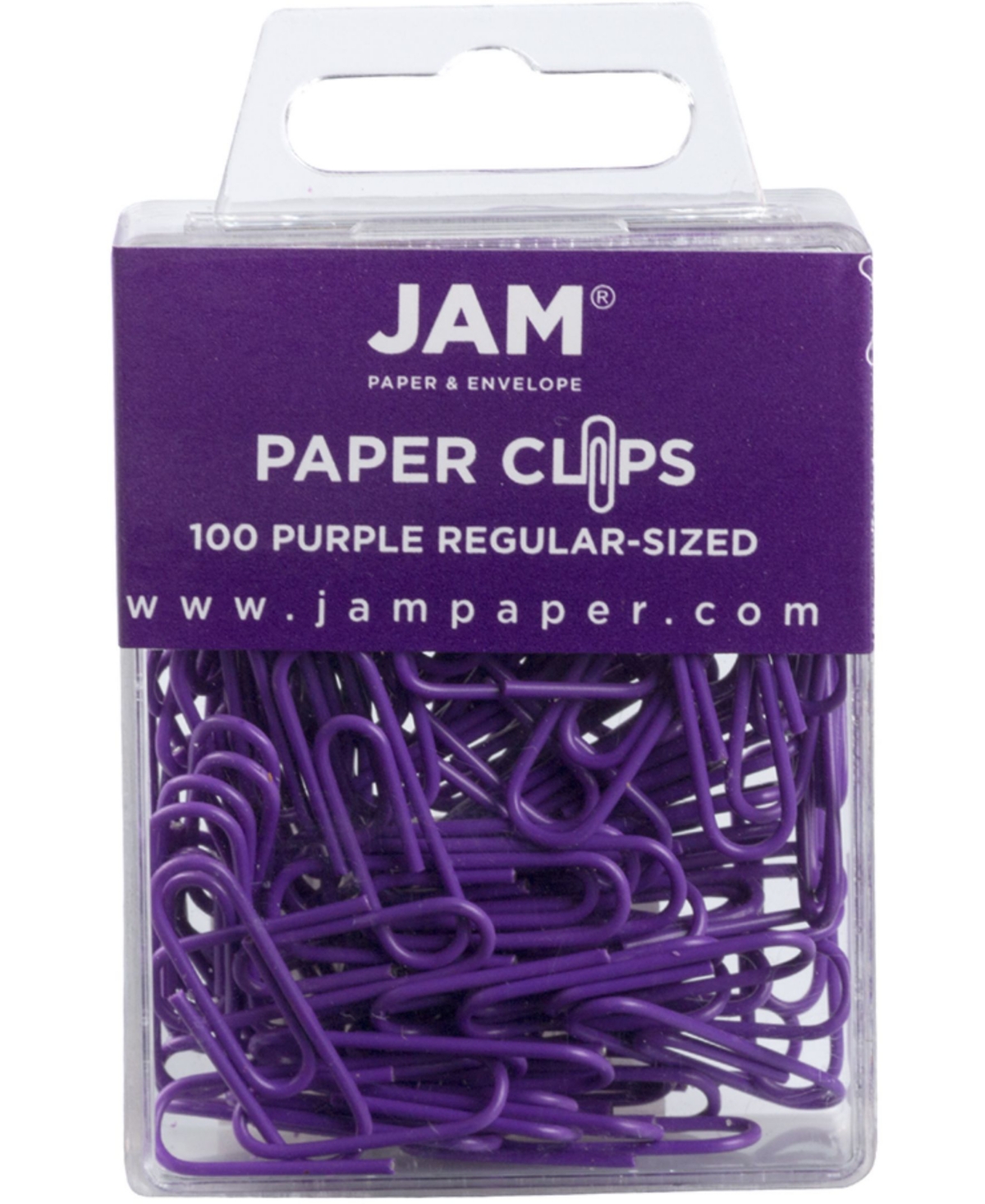 Jam Paper Colorful Standard Paper Clips In Purple