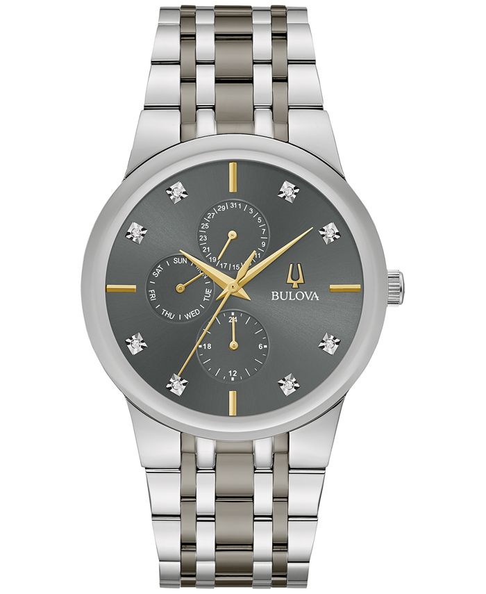 Bulova men's sales modern diamond watch