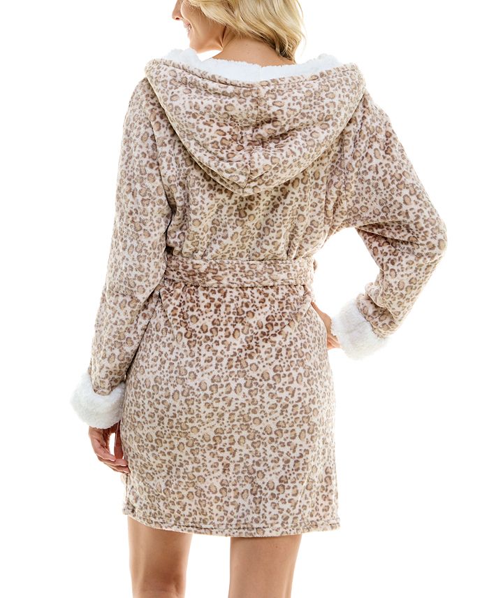 Roudelain Women's Deluxe Touch LeopardPrint Robe Macy's