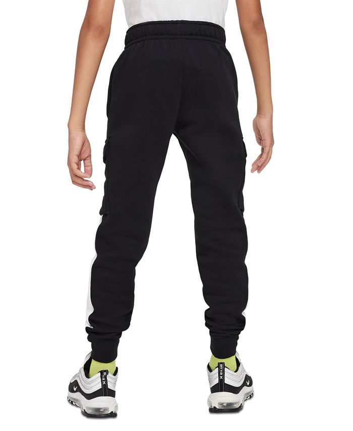 Nike Big Kids Air Standard-Fit Fleece Cargo Joggers - Macy's