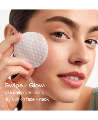 Facial Radiance Pads with Glycolic + Lactic Acids – Exfoliating Pads with AHA, 28 pads