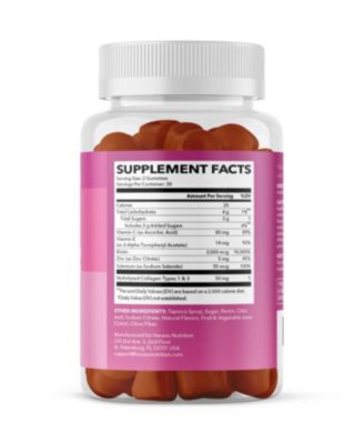 Collagen Gummies, Lemon Flavored, 60ct