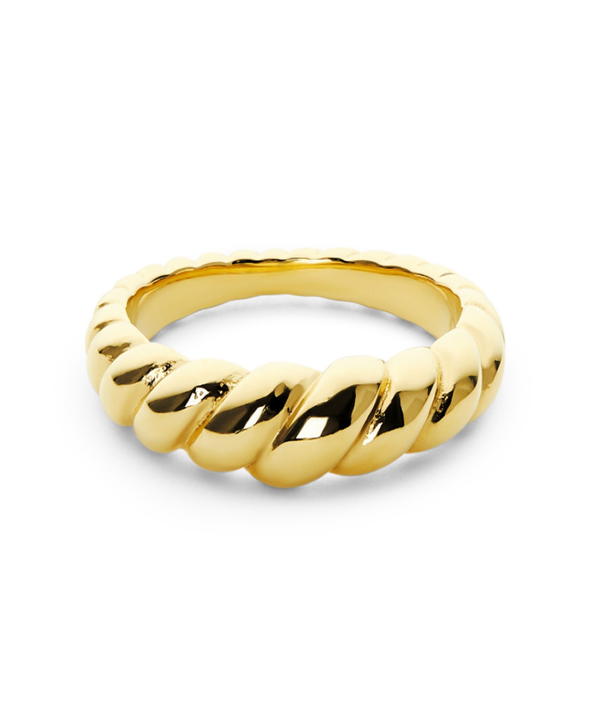 Ana Luisa - Gold Twist Ring - Rope Slim - Gold, gold