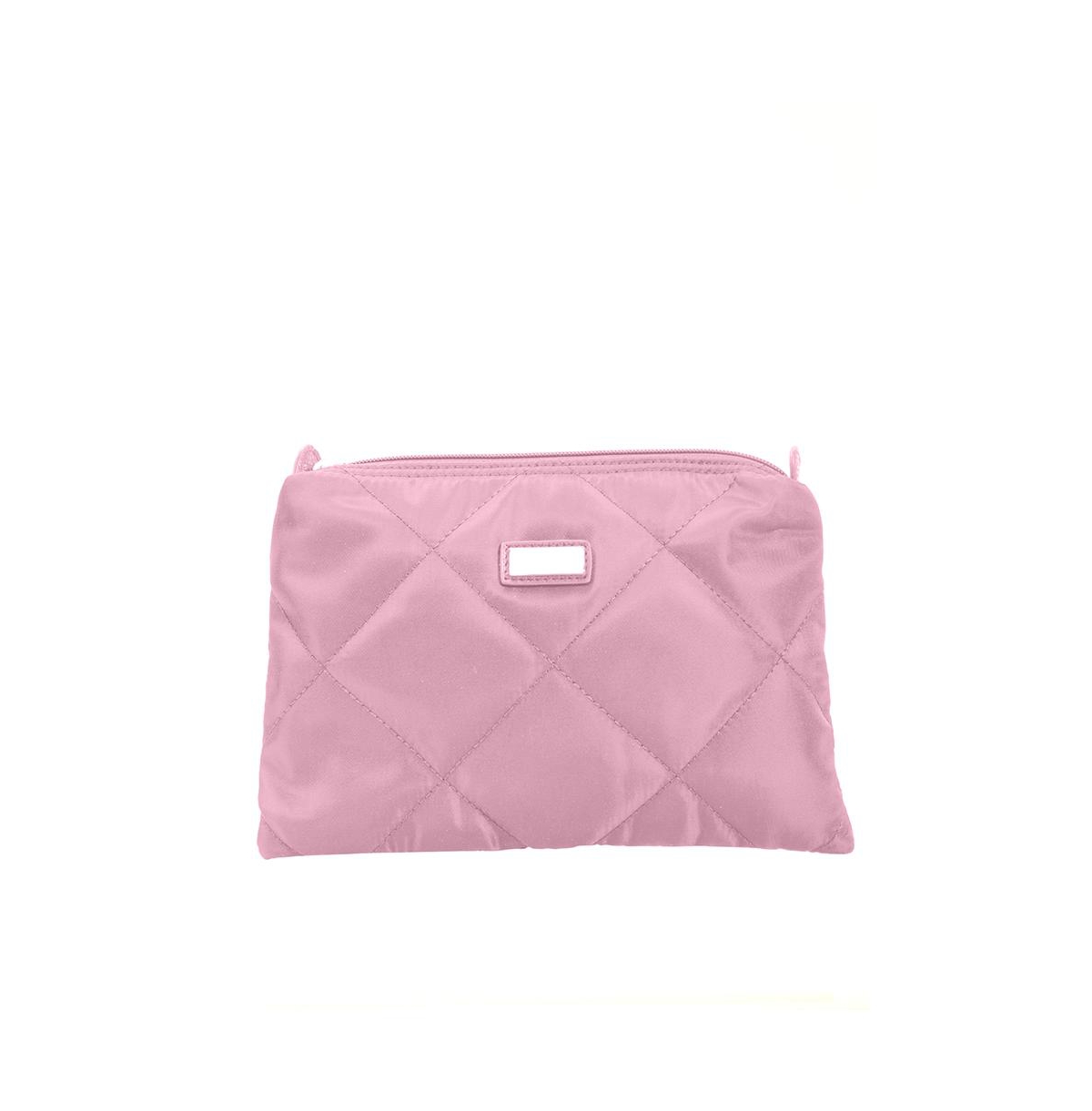 Hadaki Quilted Zip Carry All Pod In Peach Bellini