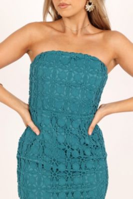 Women's Candice Strapless Lace Midi Dress