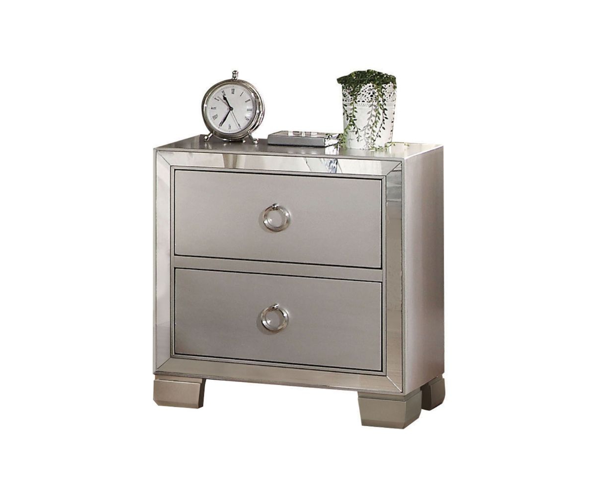 Streamdale Furniture Voeville Ii Nightstand In Platinum