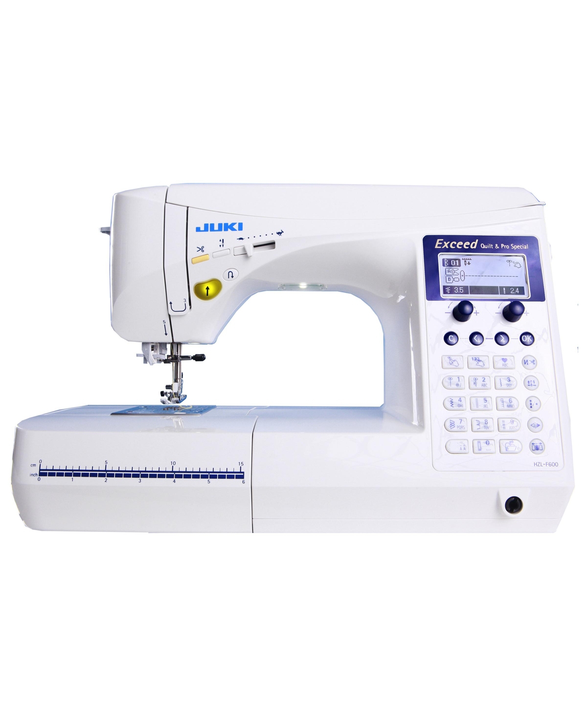 Hzl-F600 Computerized Sewing and Quilting Machine - White