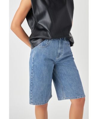 Women's Low Waisted Denim Shorts