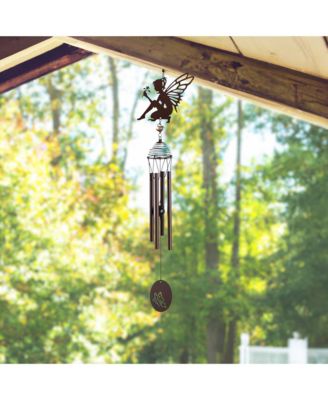 27" Long Metal Brown Fairy Wind Chime