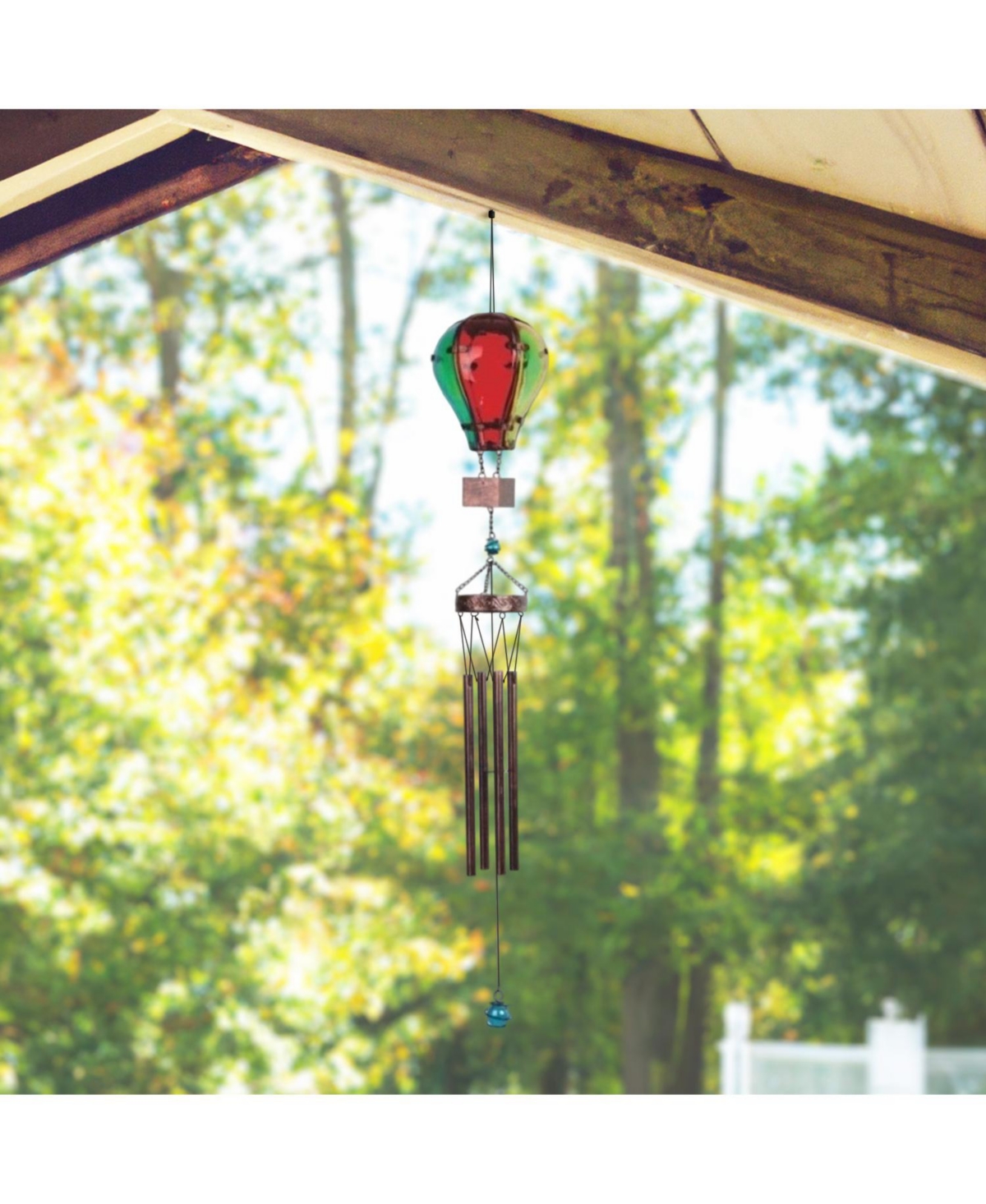 Fc Design Long Color Glass Air Balloon Wind Chime Home Decor Perfect Gift for House Warming, Holidays and Birthdays