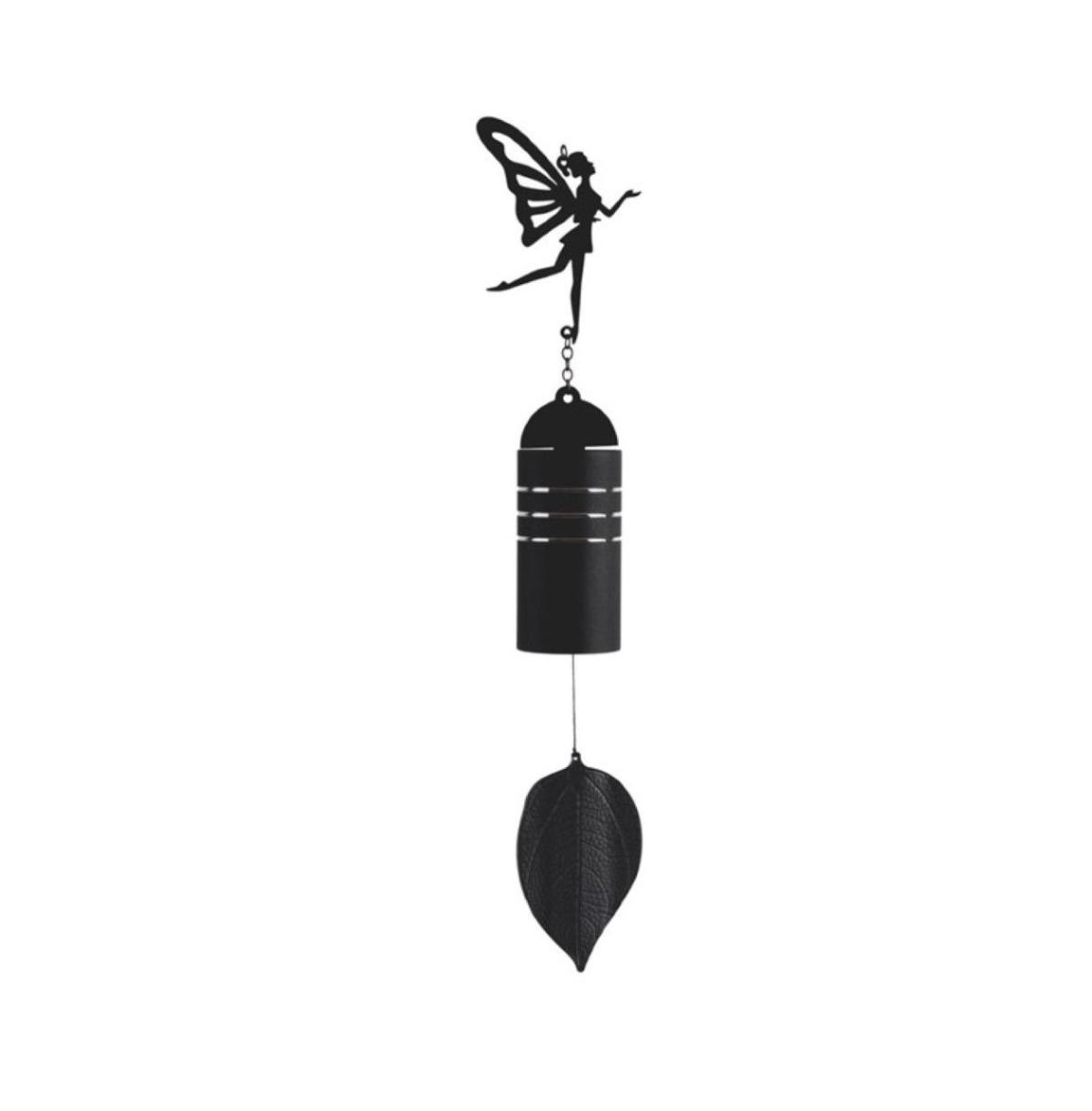 23" Long Metal Black Fairy Wind Chime - Black