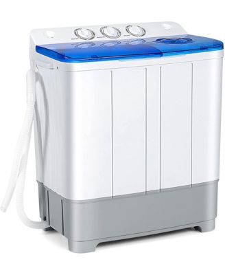 Portable Twin Tub Washing Machine Washer(13.2lbs) & Spinner (8.8lbs)