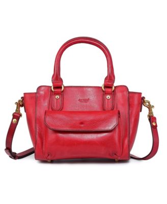 Pansy Small Leather Satchel Bag