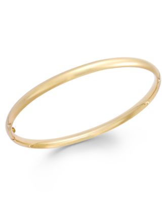 Italian Gold Stackable Bangle Bracelet 