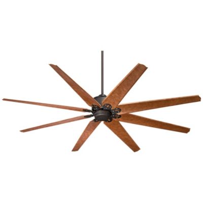 72" Predator Rustic Farmhouse Indoor Outdoor Ceiling Fan with Remote Control English Bronze Cherry Damp Rated for Patio Exterior Home