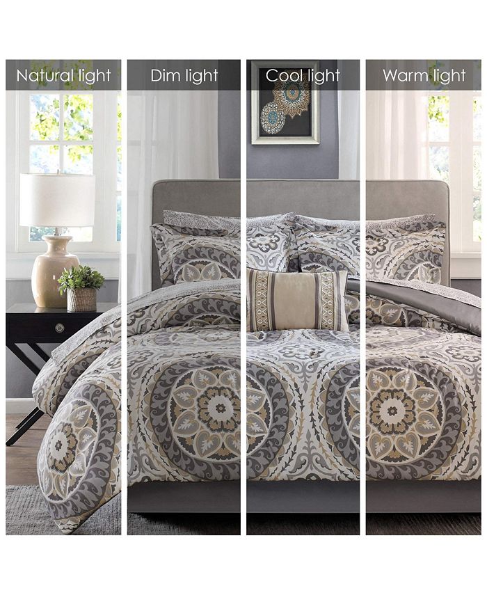 Gracie Mills Shaffer Globally Inspired 9Piece Comforter Set with