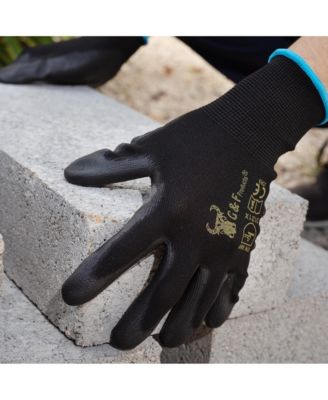 12 PAIRS Men Work Gloves, Lightweight Grip Gloves For Work