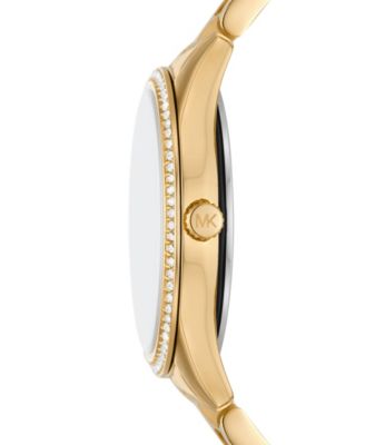 Michael Kors Women's Lauryn Three-Hand Gold-Tone Stainless