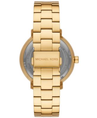 Men's Blake Three-Hand Date Gold-Tone Stainless Steel Watch 42mm