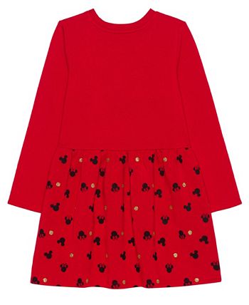 Disney Little Girls Minnie Mouse Silo Dots Long Sleeve Dress Macy s