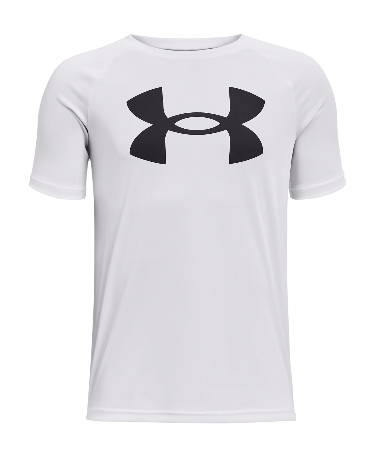 Shop Under Armour Big Boys Tech Big Logo Short Sleeve T-shirt In White,black