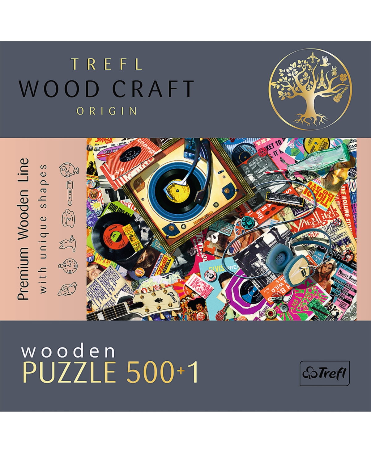 Shop Trefl Wood Craft 500 Plus 1 Wooden Puzzle In Multi