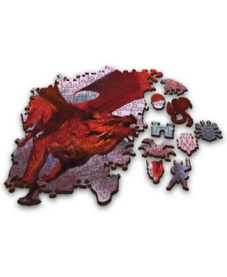 Wood Craft 501 Piece Wooden Puzzle - Dungeons & Dragons - Ancient Red Dragon