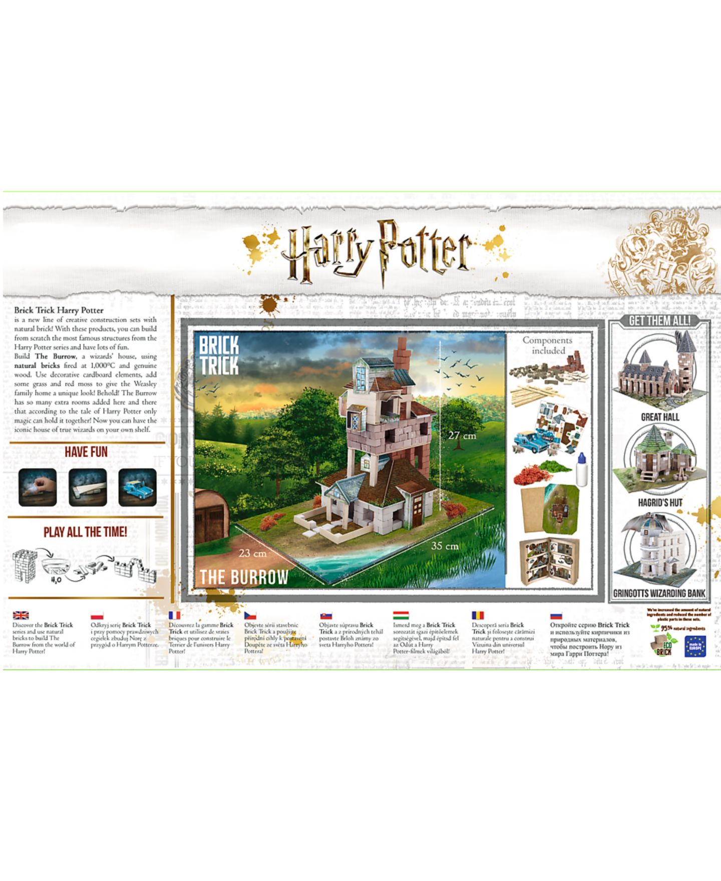 Детский конструктор Trefl Brick Trick - Harry Potter - The Burrow, цвет: Разноцветный — фото 8