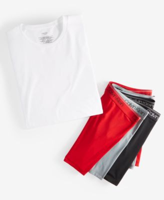 Men's 5-Pk. Cotton Classics Crewneck T-Shirts & 3-Pk. Stretch Boxer Briefs 