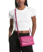 Leather crossbody bag Michael Kors Pink in Leather - 26073779