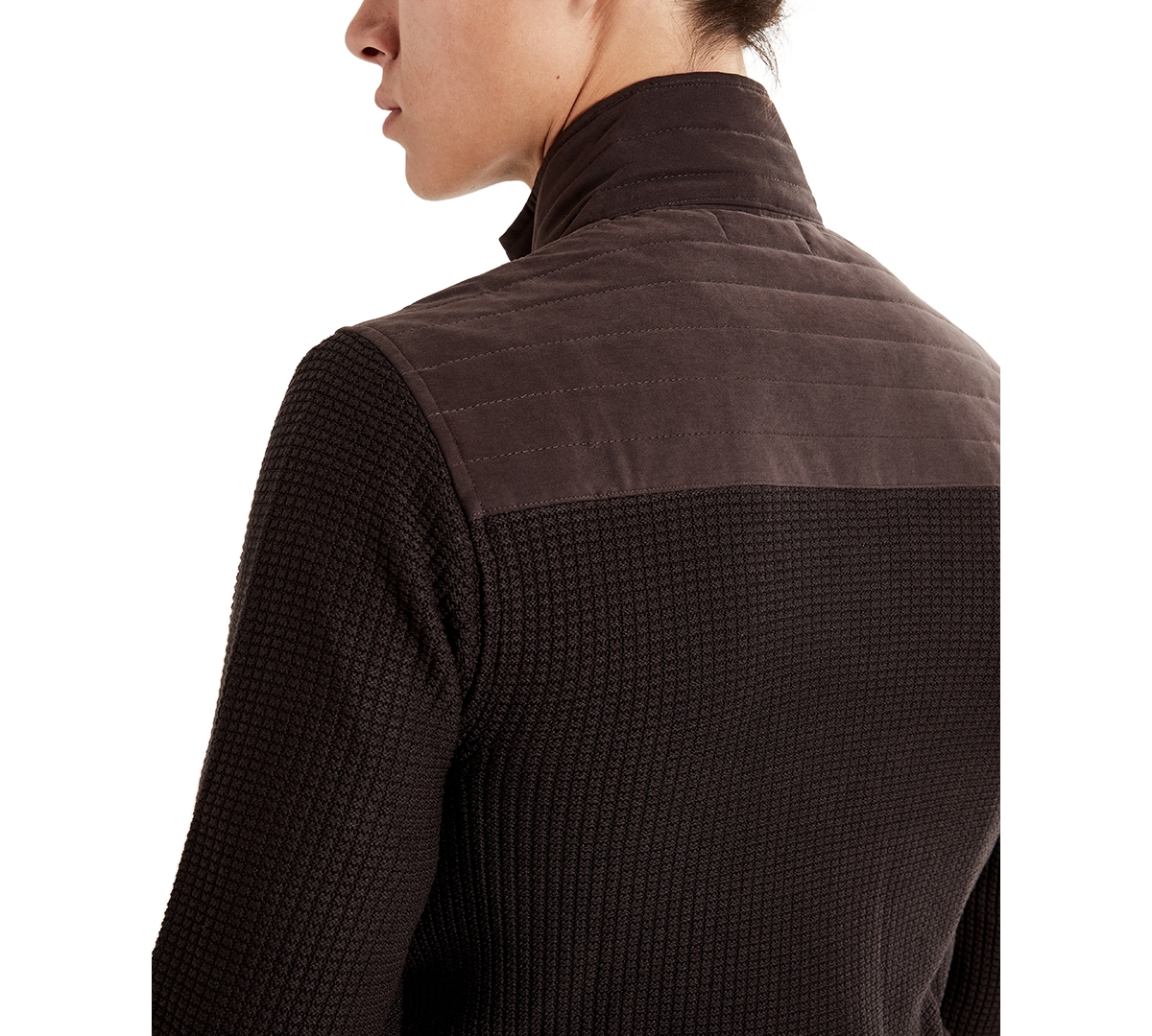 Kenneth Cole Men's Quilted Zip-Front Sweater Jacket