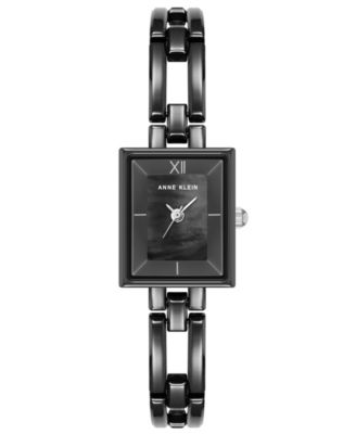 Macy\'s Black Ceramic Bracelet Watch with Crystal Accent Anne Klein Watch, Women main image 4