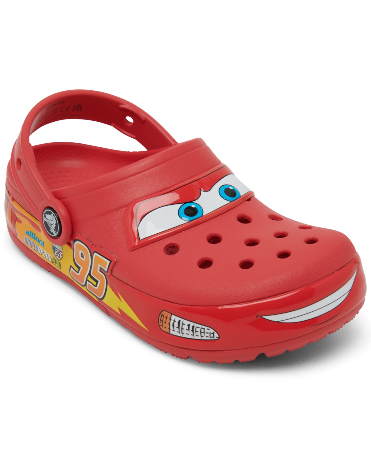 Shop Crocs Little Kids Light-up Disney And Pixar Cars' Lightning Mcqueen Classic Clogs From Finish Line In Red