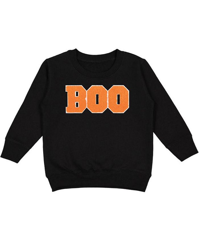 Sweet Wink Little and Big Boys Boo Patch Halloween Sweatshirt - Macy's