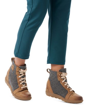 Sorel Women s Evie II Lace Up Wedge Booties Macy s