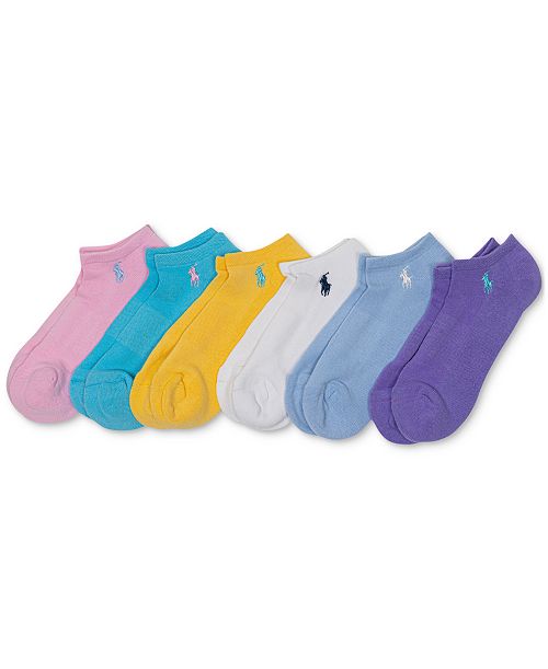 alfani Polo Ralph Lauren Women's 6-Pk. Cushion Low-Cut Socks Women's Fashion Shoes & Accessories
